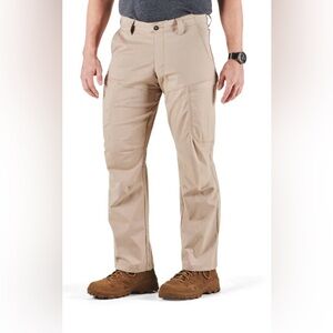5.11 Tactical Men's Regular Fit Stretch Apex Beige Cargo Pants Size 36” x 32”